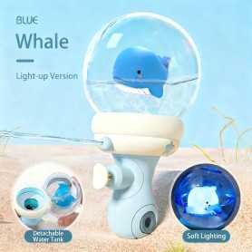 Jouet, Arroseur, Gadget - Pistolet à Eau avec Lumière - Baleine, prix de gros.