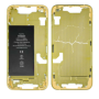 Smartphone Component - copy of iPhone 14 Chassis White - without Charging Connector with Battery without Back Glass (Original Re