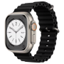 Smartwatch, Wearable Tech - Connected Watch Apple Watch Ultra 2 GPS Cellular Natural Titanium 49mm with Black Bracelet - Grade A