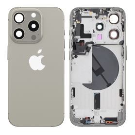 Charging Port - copy of Complete iPhone 15 Pro Max Charging Connector Without Battery Titanium Black (Disassembled Original) - G
