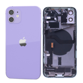 iPhone Pièces - Châssis Complet iPhone 12 Violet - Connecteur de Charge + Sans Batterie (Origine Demonté) Grade AB, prix de gros