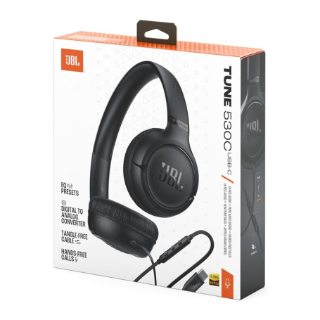 Audio Accessories - Headphones Wired USB-C JBL Tune 530C - JBLT530CBLK - Black, wholesale price