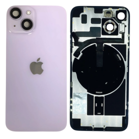 Dos, Vitre arrière - Vitre Arrière iPhone 14 Violet (Origine Demonté) - Grade B, prix de gros.