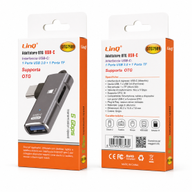 Adaptateur USB-C vers USB 3.0 / Carte TF LinQ OTG7989 | Etech-Parts