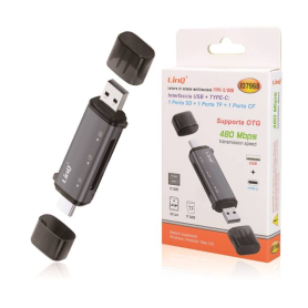 Lecteur de Carte USB/Carte TF/SD LinQ ID7968 | Etech-Parts