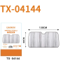 Sunshade, LED Bulbs - Car Sunshade Interior Car Accessories and LED Car Bulbs 130 x 60 cm CIAOBOSI TX-04144, wholesale price