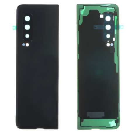 Back Glass, Rear Cover - copy of Rear Window Samsung Galaxy Z Fold (F900F) Black (Without Logo), wholesale price