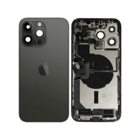 Châssis, Cadre - Châssis Complet iPhone 14 Pro Max Noir eSIM US - Connecteur de Charge Sans Batterie (Origine Demonté) - Grade A