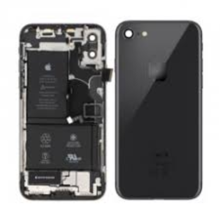 Smartphone Apple, Téléphone - Châssis Complet iPhone 7 Plus Noir Brillant- Connecteur de Charge + Batterie (Original Demonté) - 