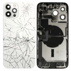 Replacement Parts - Complete iPhone 14 Pro White Chassis - Charging Connector (Battery Not Included) - Broken, wholesale price