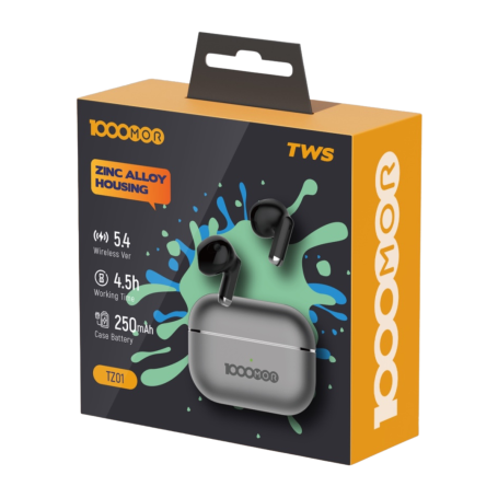Earphones, Headphones - 1000MOR EGA TZ01 TWS 5.4 Wireless Earbuds, 4.5H Music Playtime - Tarnish, wholesale price
