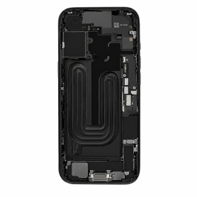 Châssis, Cadre - Châssis iPhone 17 - Connecteur de Charge sans Vitre Arrière sans Batterie Black eSIM US (Original Demonté) - Gr