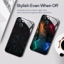 Coque de Protection Lumineuse Losanges Éclair avec Câble pour iPhone - Style et Sécurité Innovants