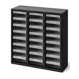 Organizer, Cabinet - Storage toolbox with 30 drawers - 10 tiers - Black, wholesale price