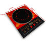 Plaque, Cuisinière - Plaque de Cuisson à Induction ALIPO RA-8 2200W Éclairage Bleu - Rouge/Noir, prix de gros.