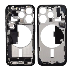 Back Cover - iPhone 15 Pro Rear without Rear Glass without Battery Titanium Blue (Original Disassembled) Grade A, wholesale pric