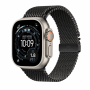 Montre Intelligente, Smartwatch - copy of Montre Connectée Apple Watch Ultra 3 Cellulaire 5G 49mm Titane Noir avec Bracelet Mila
