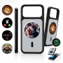 Étui, Housse - Coque de Protection iPhone Écran HD 1,85'' Notifications Appels Enregistrement Jeux Contrôle Musique Caméra -Or, 