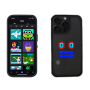 Phone Cover, Mobile Case - iPhone Protective Case with Customizable LED Screen, Animations, Music, Black, wholesale price
