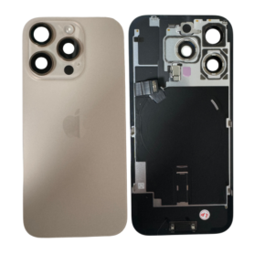 Vitre Arrière iPhone 16 Pro Titane Sable MagSafe | Etech-Parts