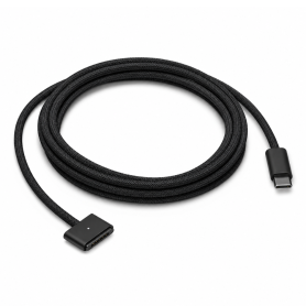 Câble USB-C/Magsafe 3 Nylon Tressé 2m Noir | Etech-Parts