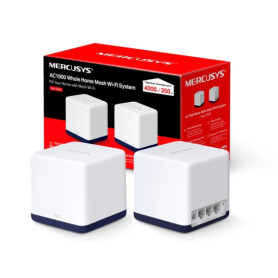 Routeur, Répéteur, Extenseur - Adaptateur Système WiFi Mesh AC1900 pour toute la maison Mercusys H50G(2-pack), prix de gros.