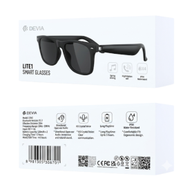 Lunettes connectées, Smart glasses - Lunettes intelligentes AI Devia Lite 1 - Noir, prix de gros.