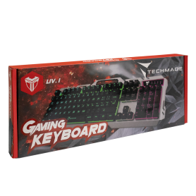 Clavier, Keyboard - Clavier Techmade Gaming Mécanique RGB QWERTY - Noir, prix de gros.