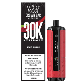 Cigarette Électronique, Vape Pen - Vapoteuse E-Liquide Rechargeable - AL FAKHER - 30000 Puffs - Two Apple, prix de gros.