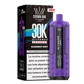 Cigarette Électronique, Vape Pen - Vapoteuse E-Liquide Rechargeable - AL FAKHER - 30000 Puffs - Blueberry,Mint, prix de gros.