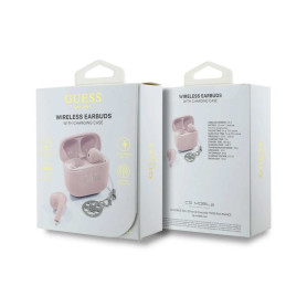 Earbuds, Headphones - Wireless Bluetooth Earphones Charging Case Type-C Waterproof IPX5 GUESS GUTWSJL4GBK - Black, wholesale pri