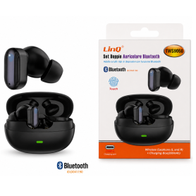 Casque, Oreillettes - Écouteurs Bluetooth avec Boîtier de Charge - LinQ TWS9060 - Noir, prix de gros.