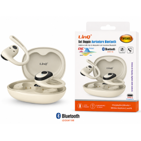 Casque, Oreillettes - Écouteurs Bluetooth avec Boîtier de Charge - LinQ TWS9057 - Blanc, prix de gros.