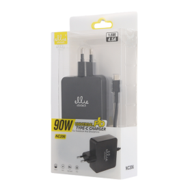 Chargeur, Adaptateur - Kit Chargeur Universel avec Câble USB-C 90W Pour PC Portable Ellietech NC206, prix de gros.