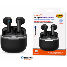Casque, Oreillettes - Écouteurs Bluetooth avec Boîtier de Charge - LinQ R9550 - Noir, prix de gros.
