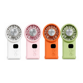 Ventilateur, Éventail - Ventilateur Portable 100 Vitesses 1800mAh USB-C X33 - Orange, prix de gros.