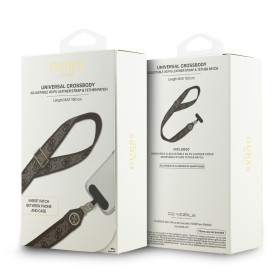 Collier, Lanière, Cordon - Tour de Cou Universel Longueur avec 4G Logo Métal GUESS GUUCNP4DGMW – Marron, prix de gros.