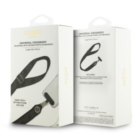 Accessoire, Lanière - Tour de Cou Universel Longueur avec 4G Logo Métal GUESS GUUCNP4DGMK – Noir, prix de gros.