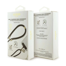 Chargeur, Câble, Connecteur - Cordon universel longueur max 150 cm GUESS GUOUCNMG4EK – Noir, prix de gros.