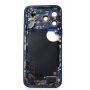 Châssis, Cadre - Châssis iphone 17 Pro eSim - Connecteur de Charge sans Vitre Arrière sans Batterie Bleu (Original Demonté) - Gr