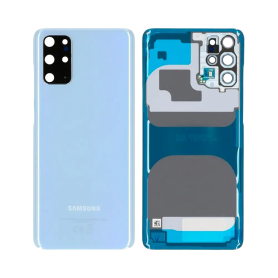 Back Glass, Rear Cover - Samsung Galaxy S20 Plus 4G/5G (G985F/G986B) Rear Glass Blue (Service Pack) - GH82-21634D, wholesale pri