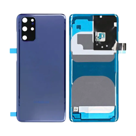 Back Glass, Rear Cover - Samsung Galaxy S20 Plus 4G/5G (G985F/G986B) Rear Glass Aurora Blue (Service Pack) - GH82-21634H, wholes