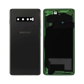 Back Glass, Rear Cover - Samsung Galaxy S10 (G977) Ceramic Black Rear Glass (Service Pack) - GH82-19500B, wholesale price