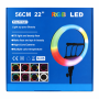 Éclairage, Lumière, Lampe - Anneau lumineux de remplissage 22" RGB LED pour photo et vidéo - 56*56CM, prix de gros.