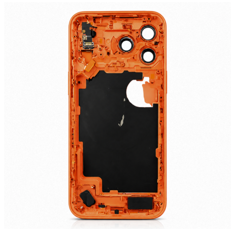 Mobile Frame - iPhone 17 Pro Max chassis - Charging Connector without back glass or battery Cosmic Orange (Original Disassembled