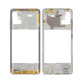 Central Frame, Midframe - Galaxy A51 (A515F) White Central Chassis (Original Refurbished), wholesale price