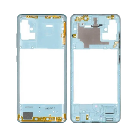Central Frame, Midframe - Galaxy A51 (A515F) Prism Blue Central Chassis (Original Refurbished), wholesale price