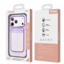 Coque de Protection iPhone PC Porte-cartes Magnétique Violet | Etech-Parts
