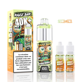 Vape, E-cigarette - RAZZBAR 40K+ Puffs - Ananas,Mangue, prix de gros.