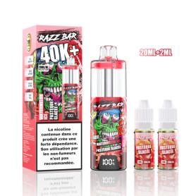Vape, E-cigarette - RAZZBAR 40K+ Puffs - Pastèque Glacée, prix de gros.